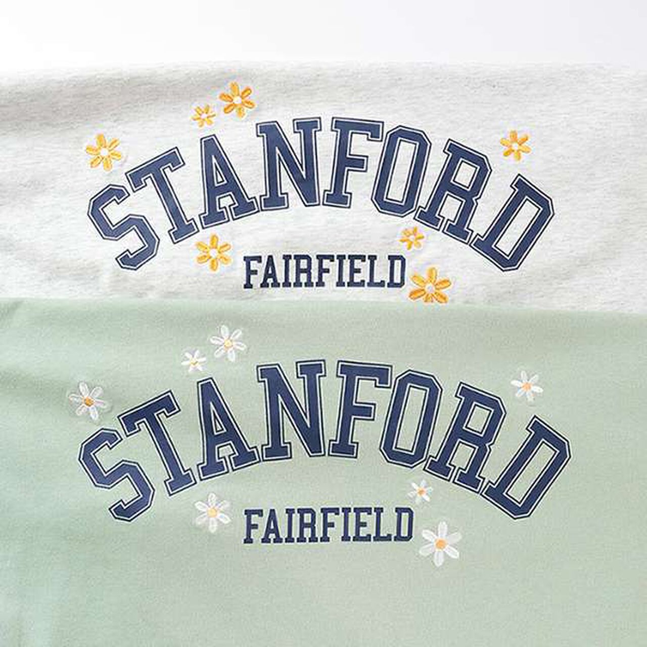 Flower College T-Shirt,Emerald green, large image number 3