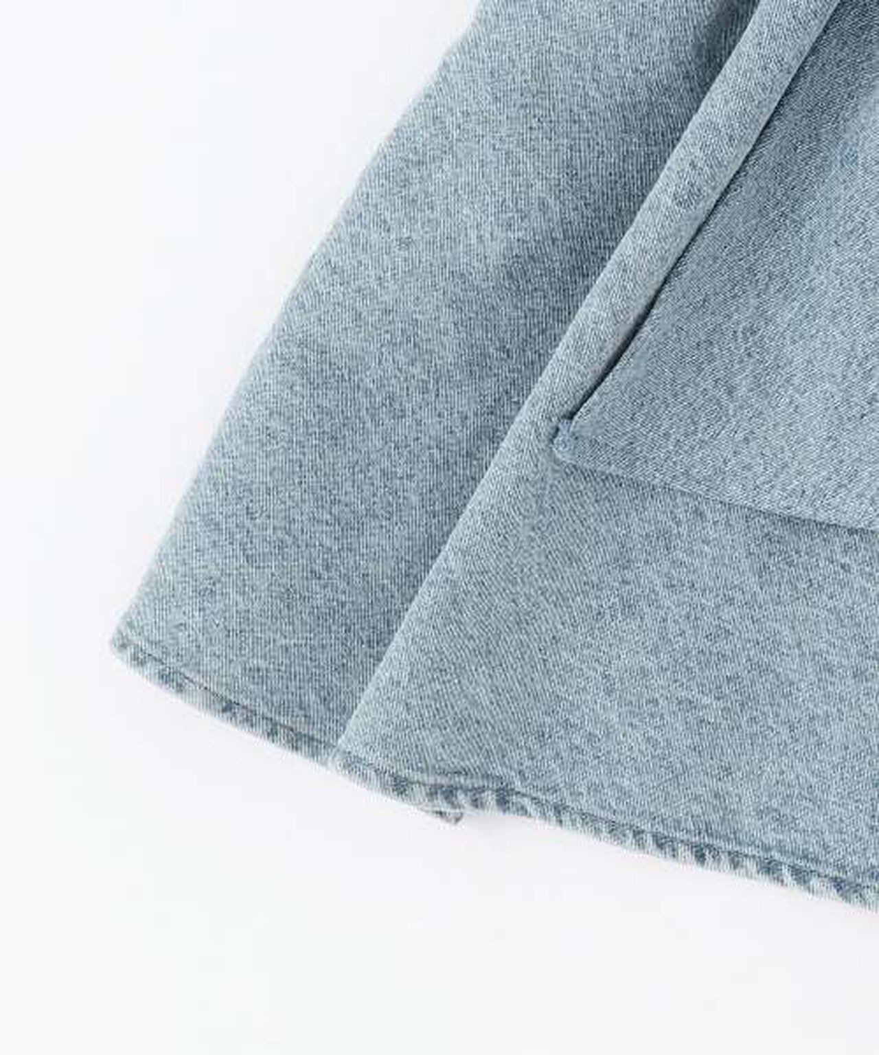 Denim Ribbon Bustier,Deep blue, large image number 11