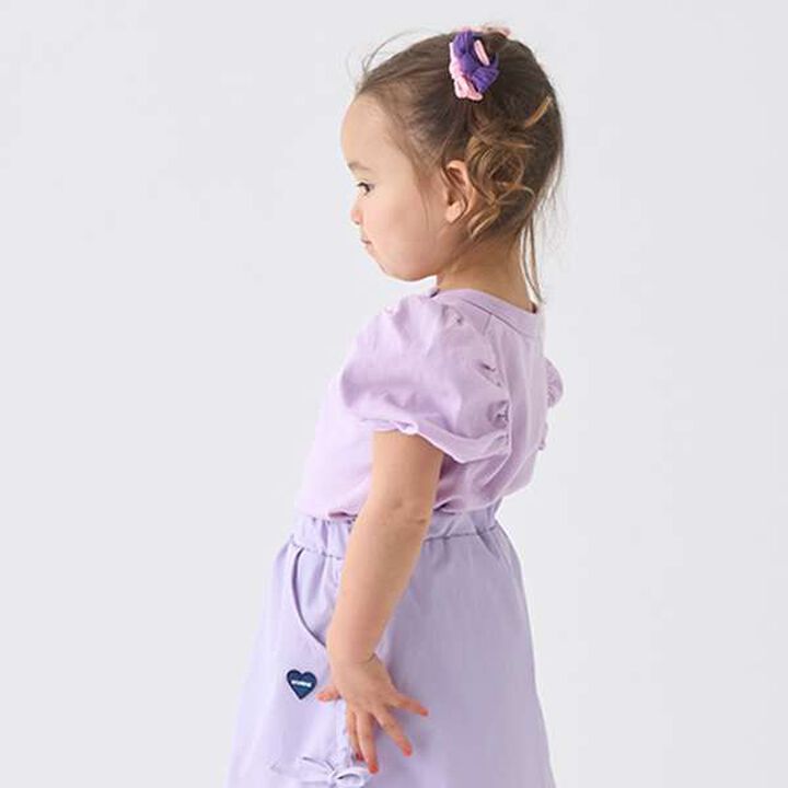 Anti-Stain Puff Sleeve T-Shirt,White, medium image number 6