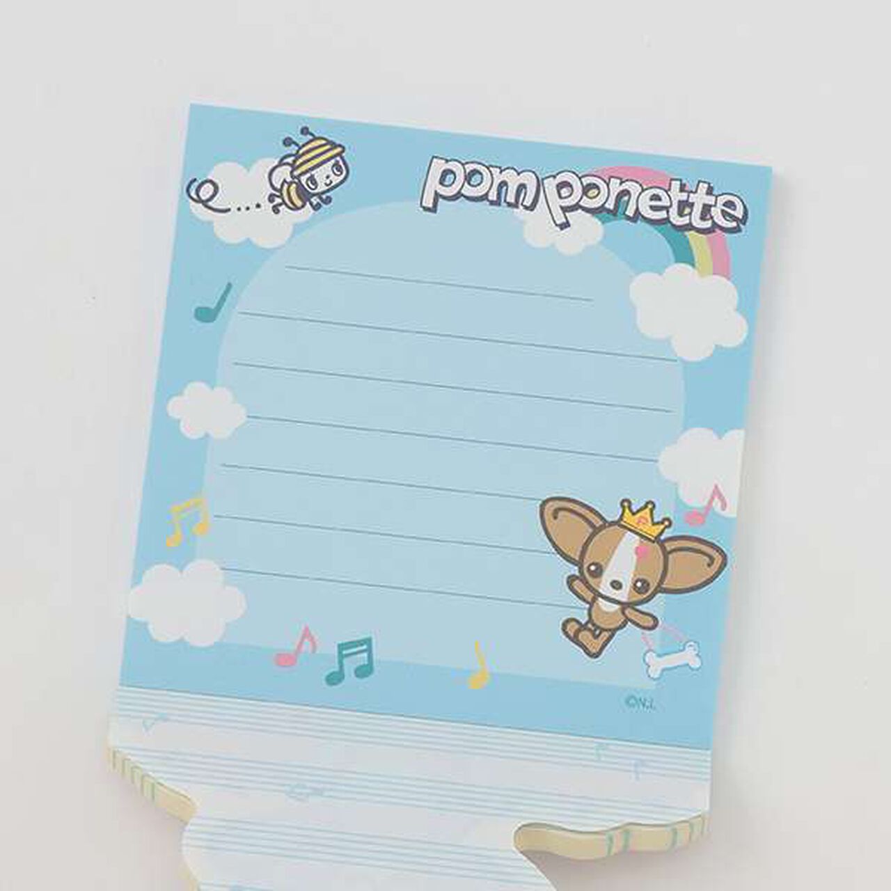 [Made in Japan] Mint-kun Die-Cut Memo Pad,Sax blue, large image number 1