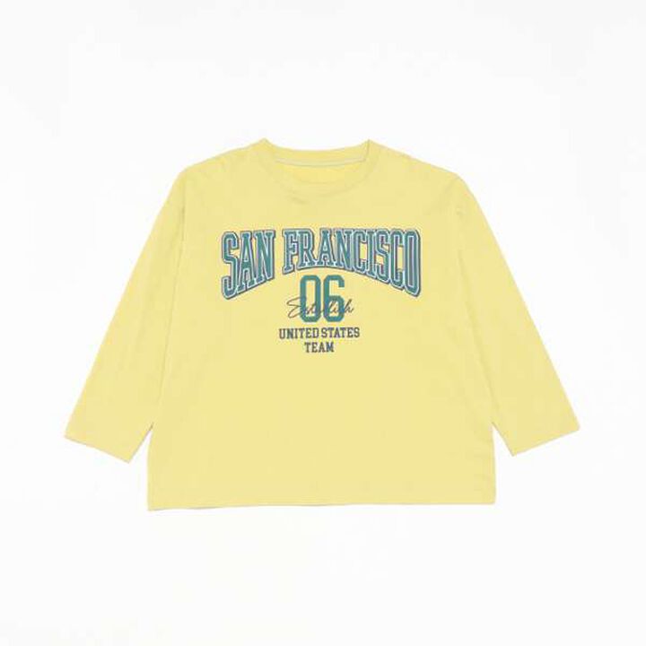 [Link] Sports Logo Print Big T,Off white, medium image number 5