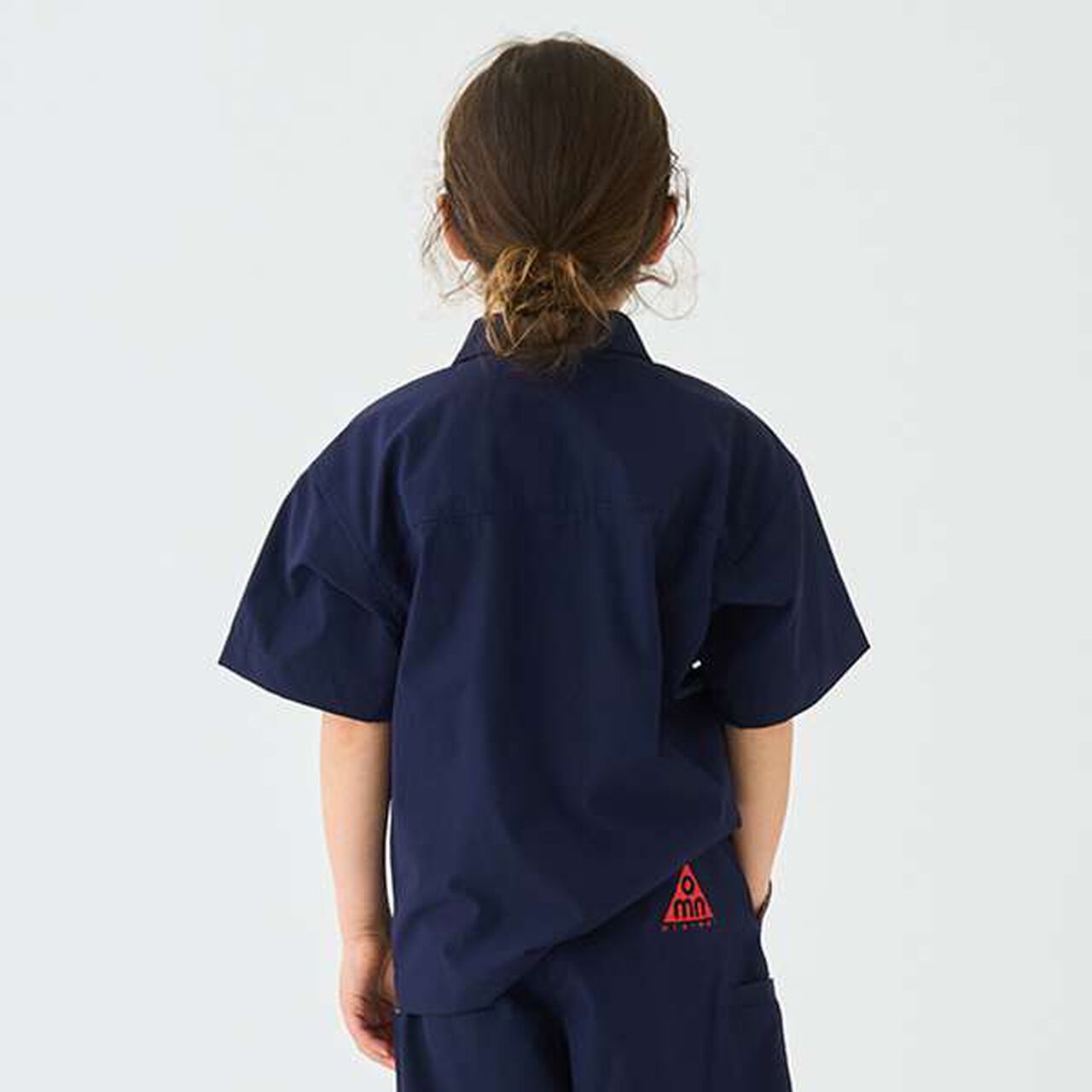 [4 WAY] Stretch Half Sleeve Shirt,Navy, large image number 17