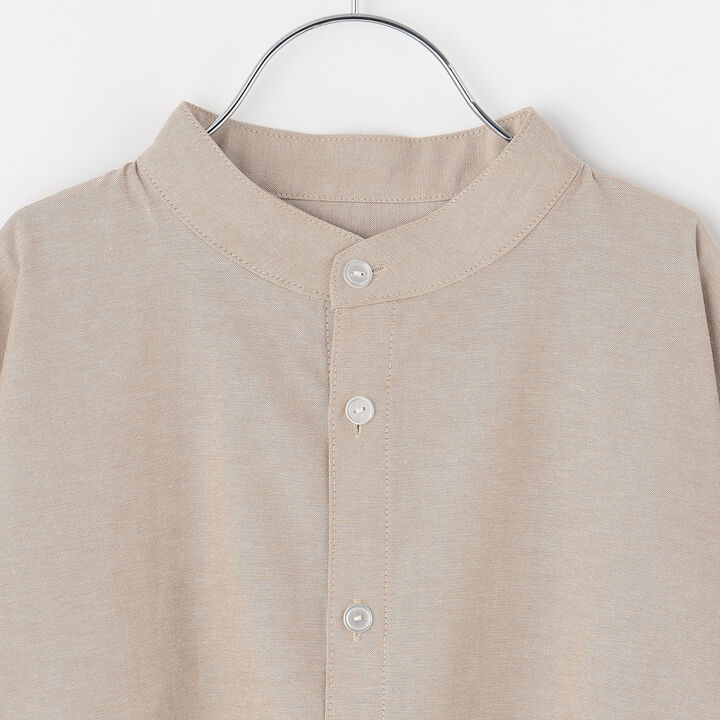 Band Collar Shirt [Kids] [Boys],Off white, medium image number 2