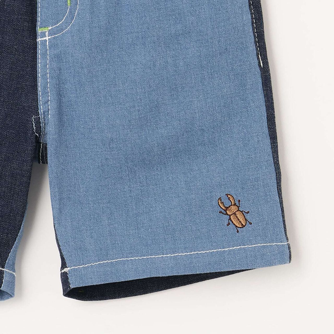 Insect Pocket 5-Minute Length Pants,Sax blue, large image number 11