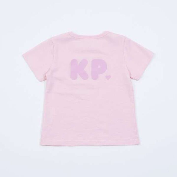 KP Rabbit Back Logo Short Sleeve T-Shirt [100-130],Pink, medium image number 4