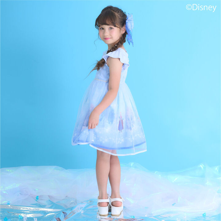 Frozen Elsa One-Piece Dress [Cool Touch],Sax blue, medium image number 1