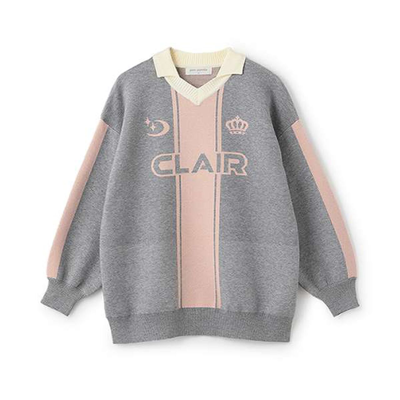 Collared Soccer Knitwear,Moderate green, large image number 7