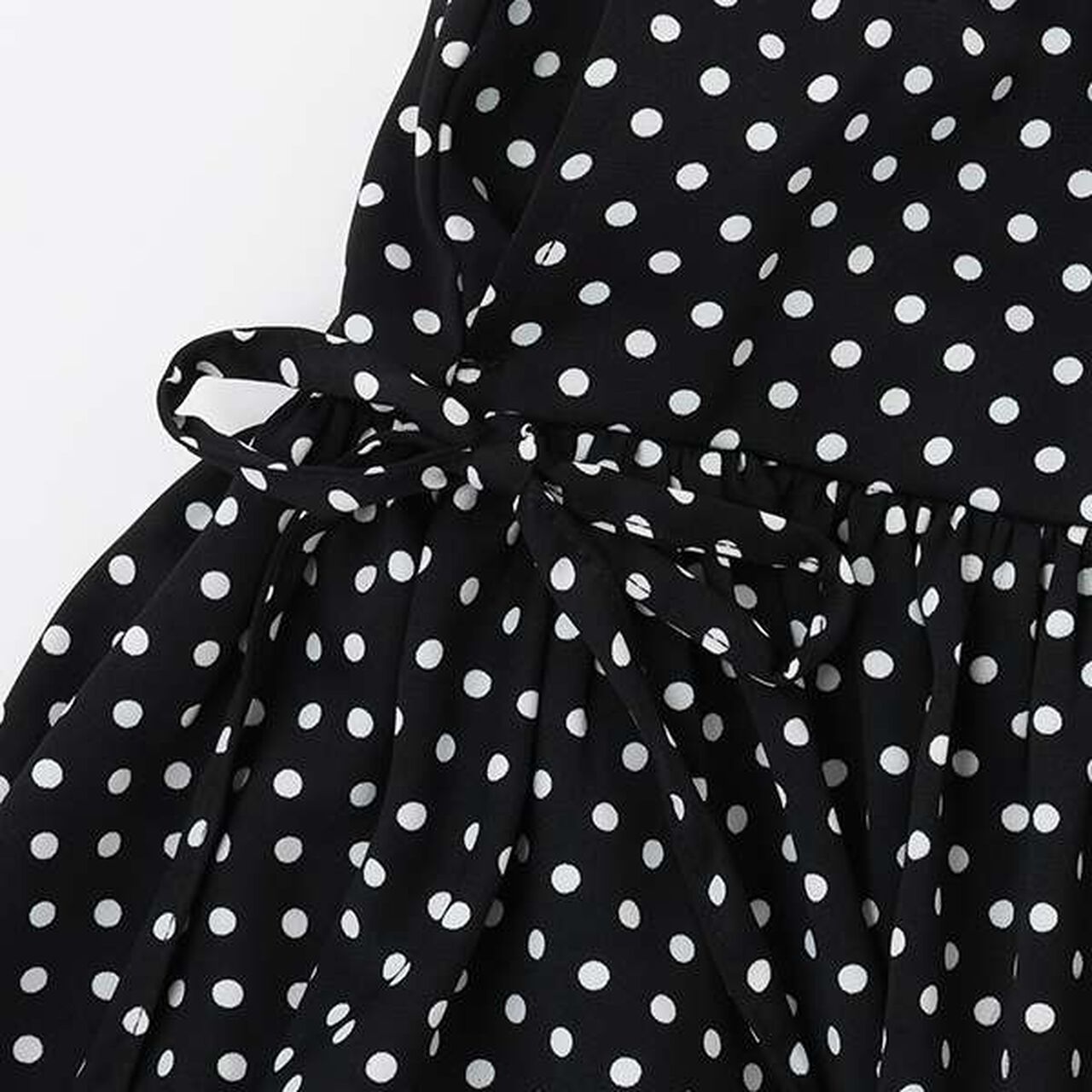 Polka Dot Tiered Skirt,Off white, large image number 3