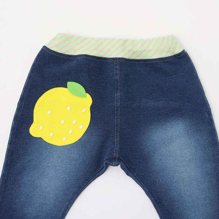 Citrus Knit Denim Pants,Navy, medium image number 2