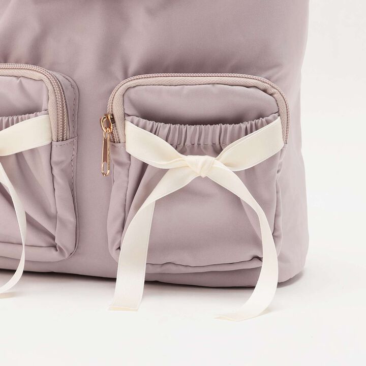 Pocket Ribbon Backpack,Ivory, medium image number 7