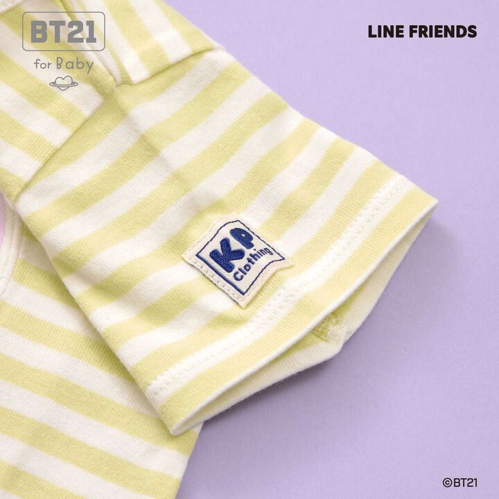 [BT21] Appliqu&eacute; Stripe Pattern Short Overall,Mint, medium image number 27
