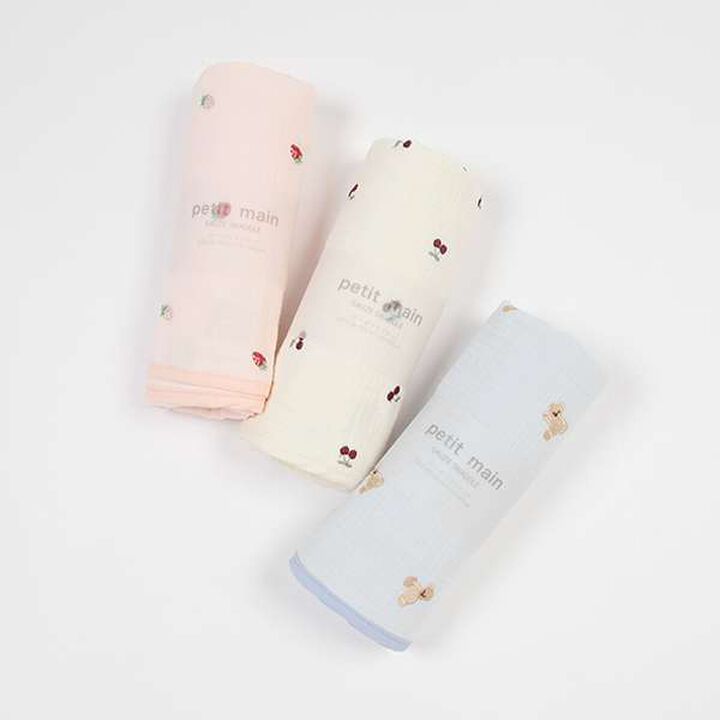 Quadruple Gauze Blanket,Light pink, medium image number 5