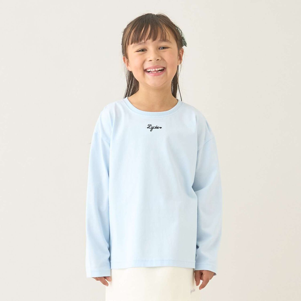 [100% Cotton] [School-Ready] A-Line T-Shirt (2-Piece Set),Sax blue, large image number 12