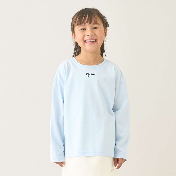 [100% Cotton] [School-Ready] A-Line T-Shirt (2-Piece Set),Sax blue, medium image number 12