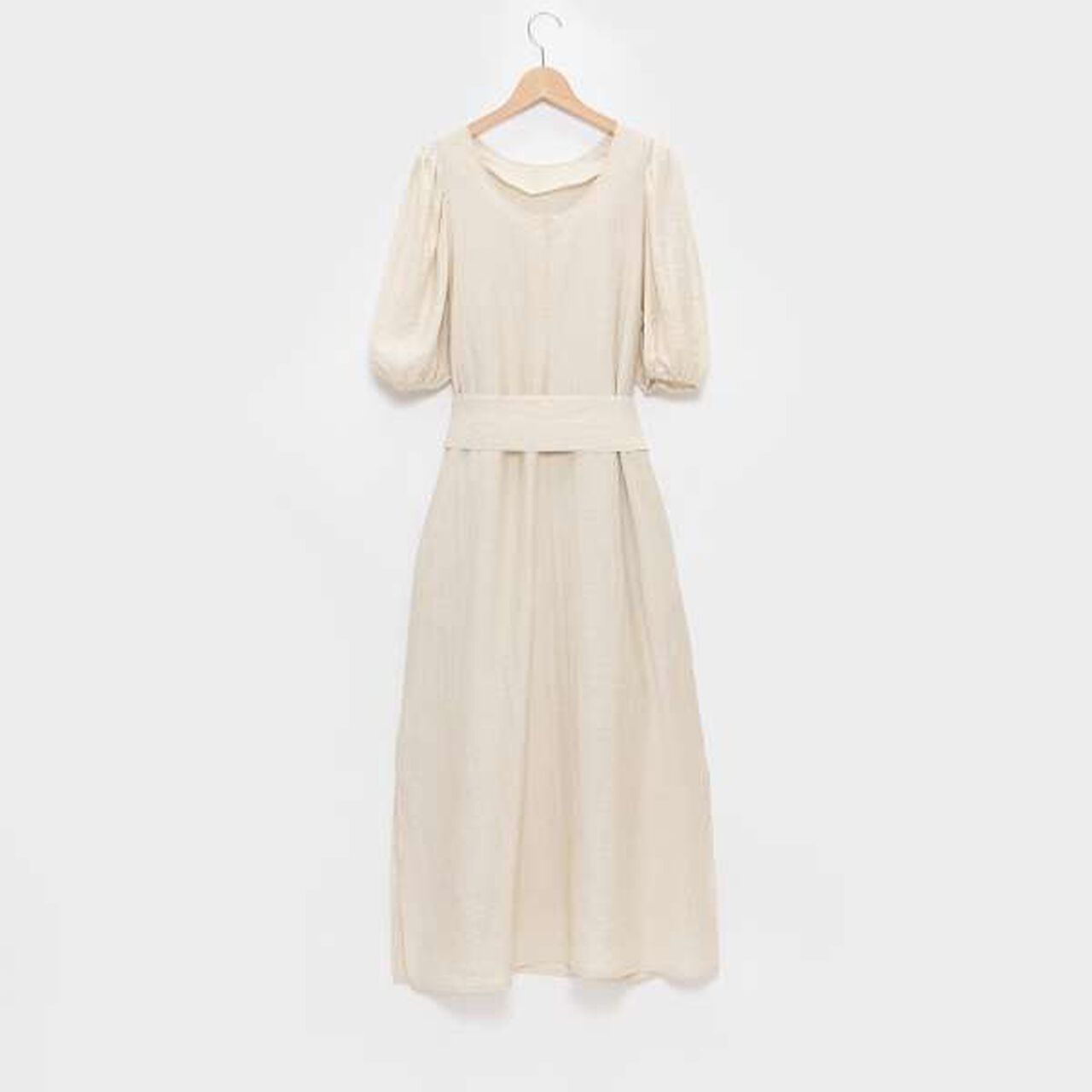 [LADIES] One-Piece Dress with Belt,Black, large image number 17