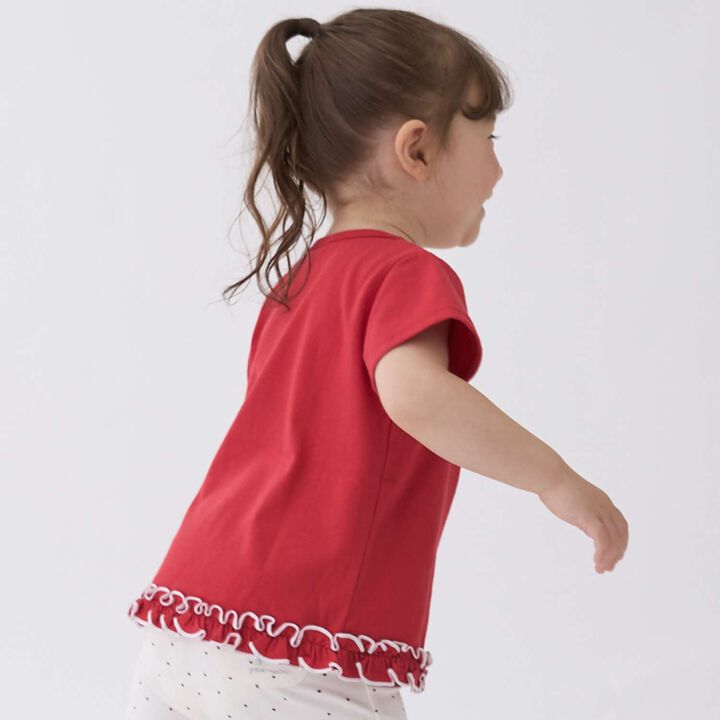 Affordable Girls Short Sleeve T-Shirt,Off white, medium image number 4