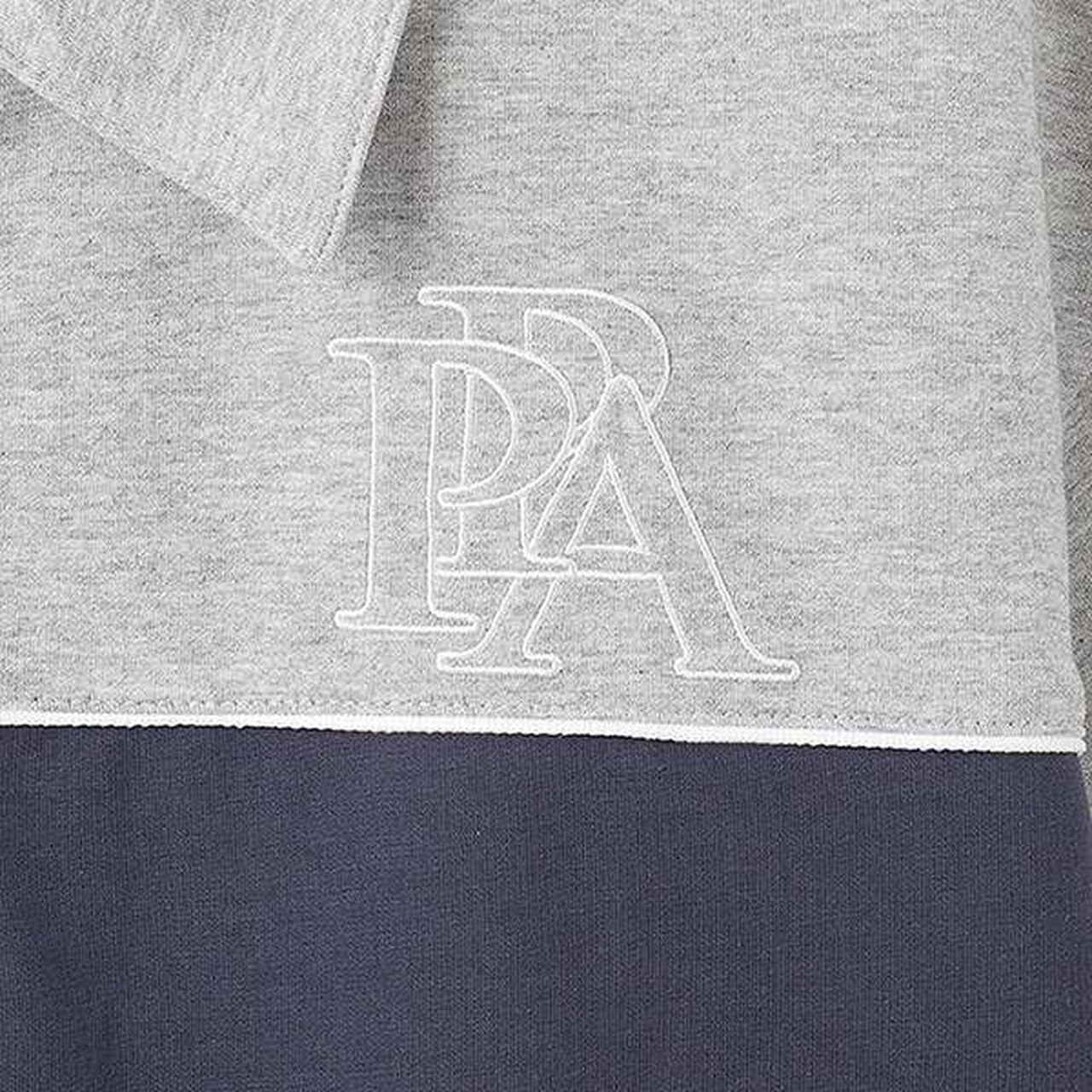 [AMI] Color Block Half-Zip Outfit Set,Top gray, large image number 4