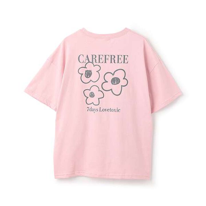 [7days] Flower Pocket Big T-Shirt,Charcoal gray, medium image number 8