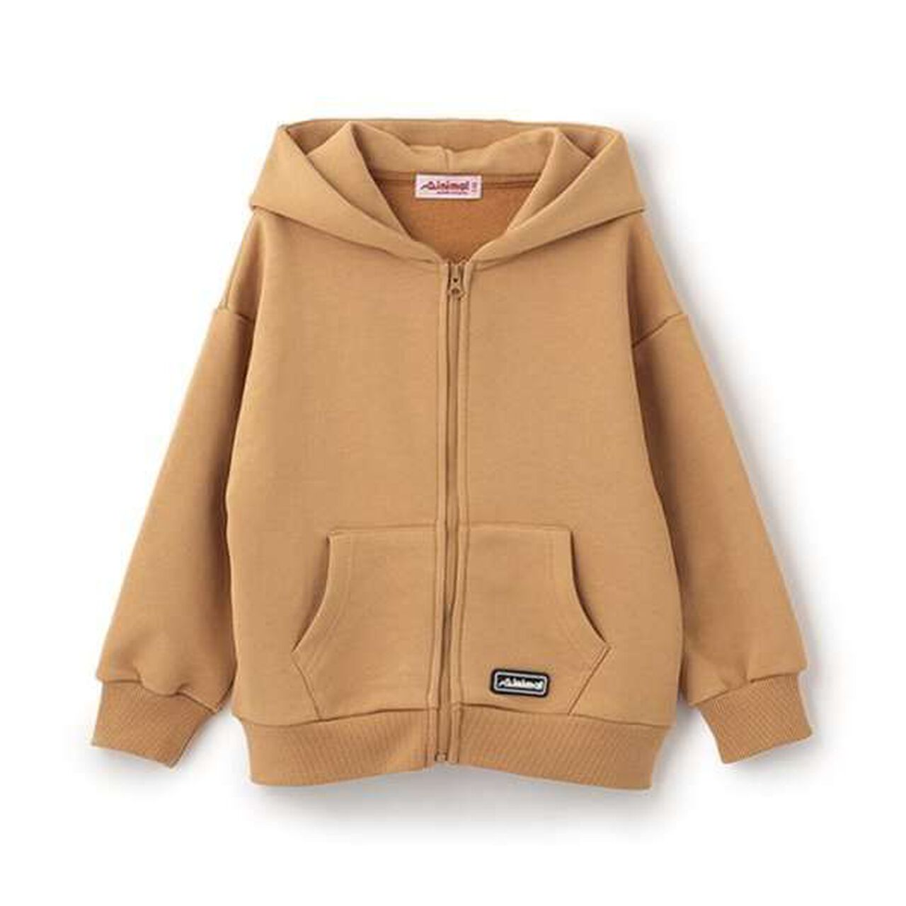 Anti-Stain Finish Silicone Patch Zip-Up Parka,Black, large image number 3