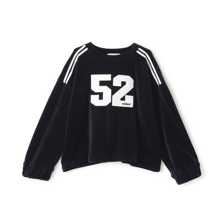 Short Velour Sweatshirt,Pink, medium image number 8