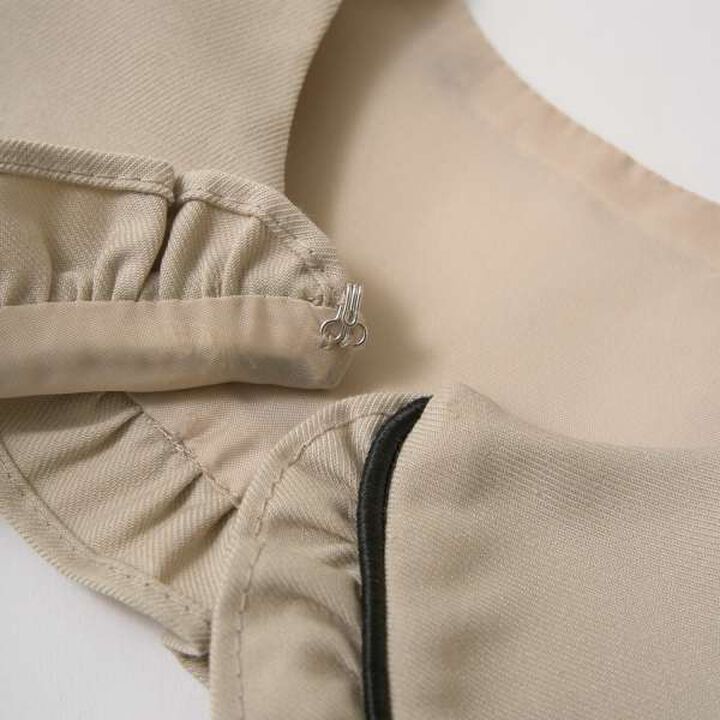 Removable Collar Occasion One-Piece Dress,Gray, medium image number 15