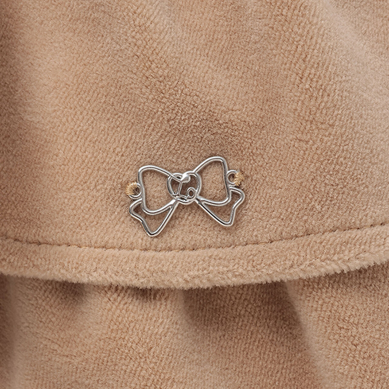 Plush Velour Coordinatable Tiered Skirt,Black, large image number 8