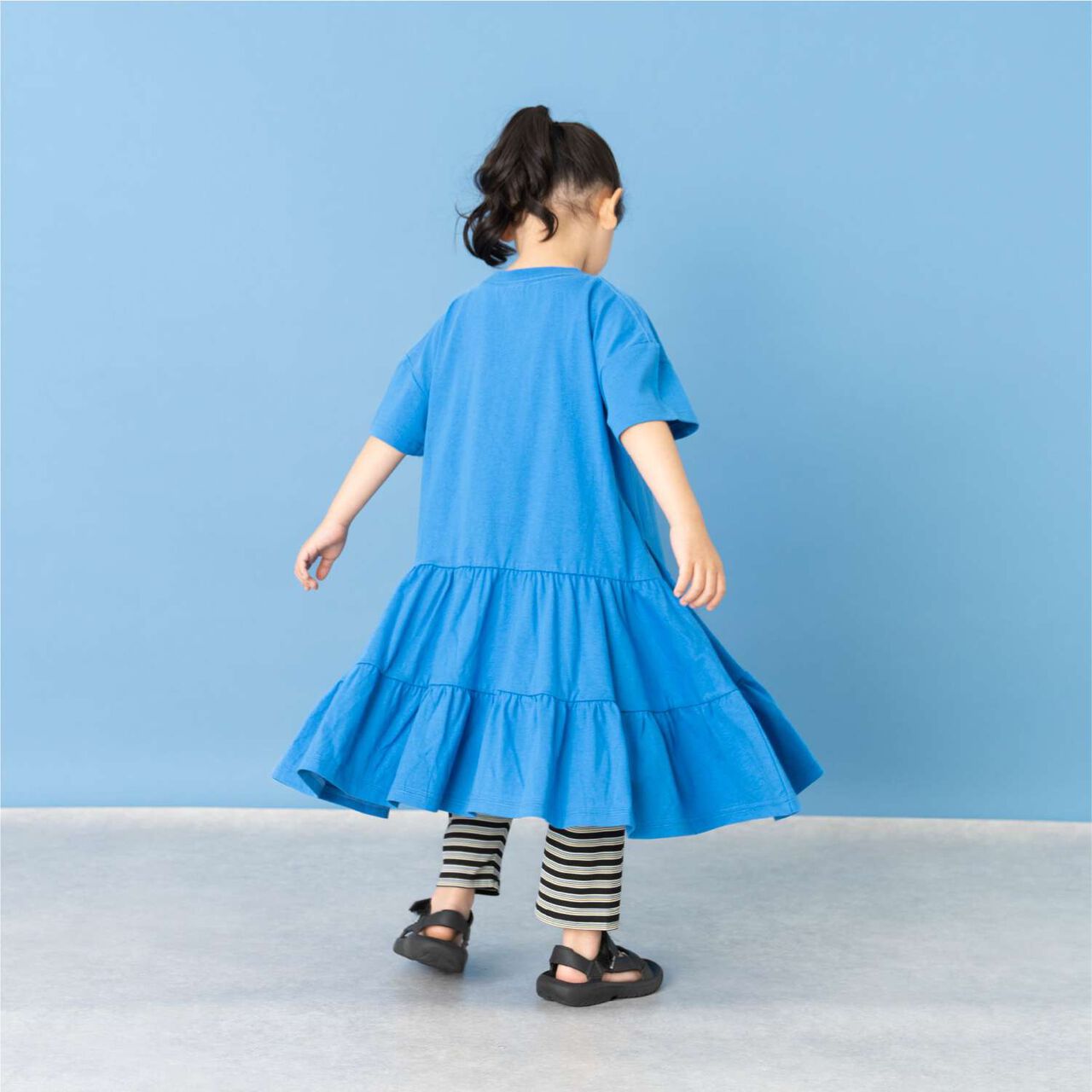 Tiered Tunic One-Piece Dress,Ivory, large image number 3