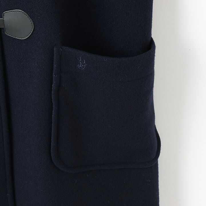 [Graduation Attire] Lightweight Quilted Lined Long Duffle Coat,Navy, medium image number 20