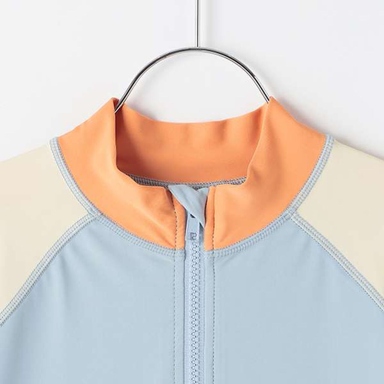 [SWIM] Half-Zip Rash Guard,Light blue, large image number 11