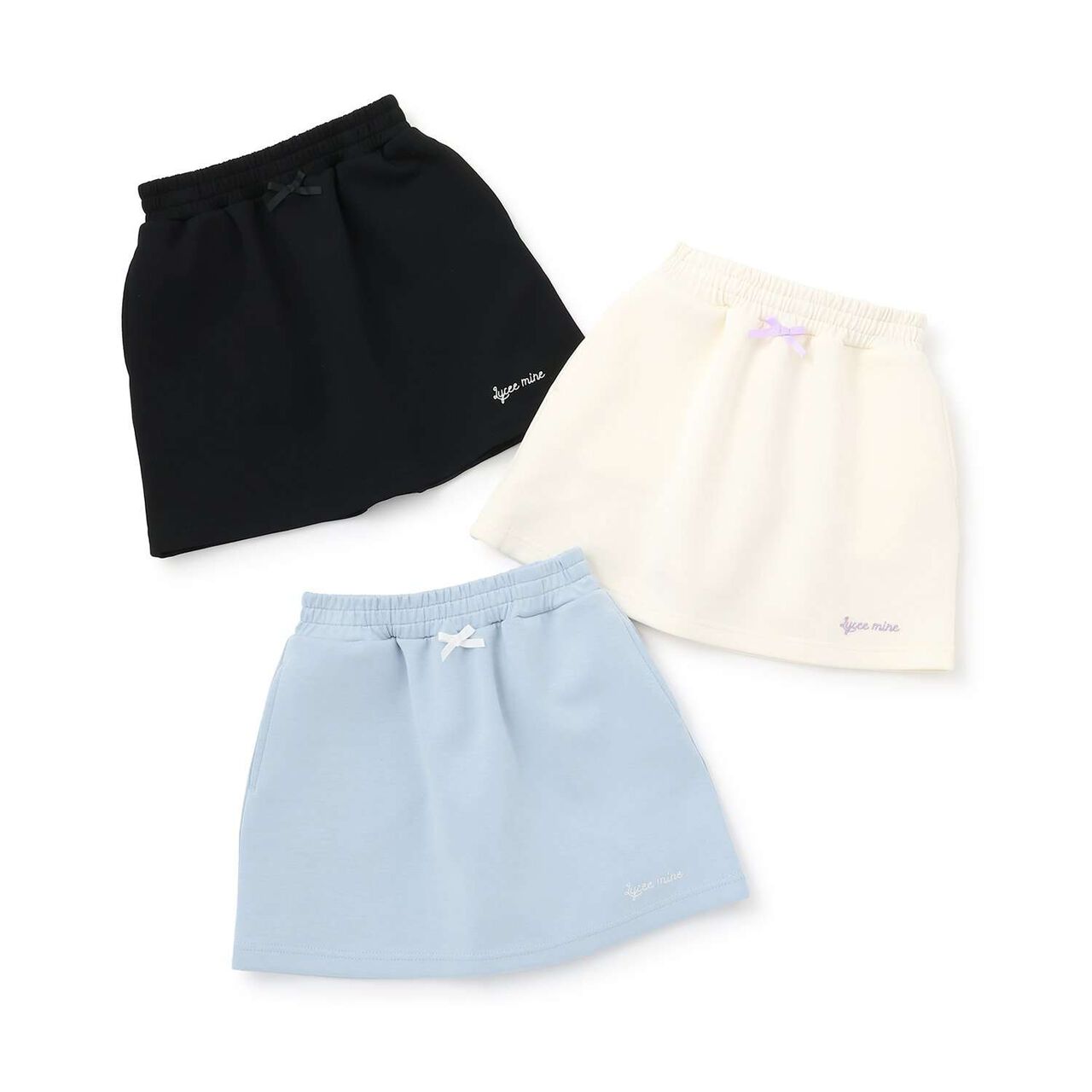 [School-Ready] Puff Sweat Skirt (with Shorts),Ivory, large image number 10