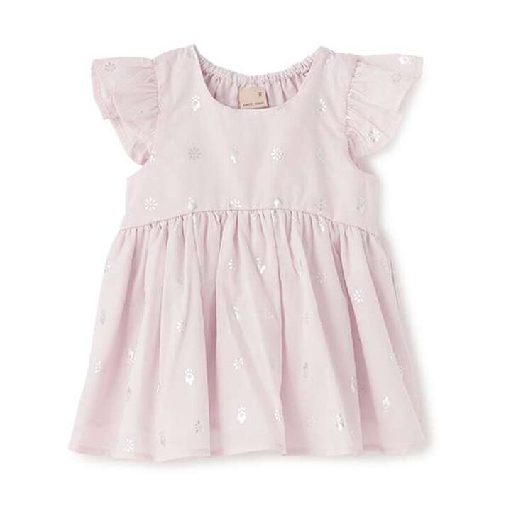 [Link] Foil Print Tunic,Light pink, medium image number 0