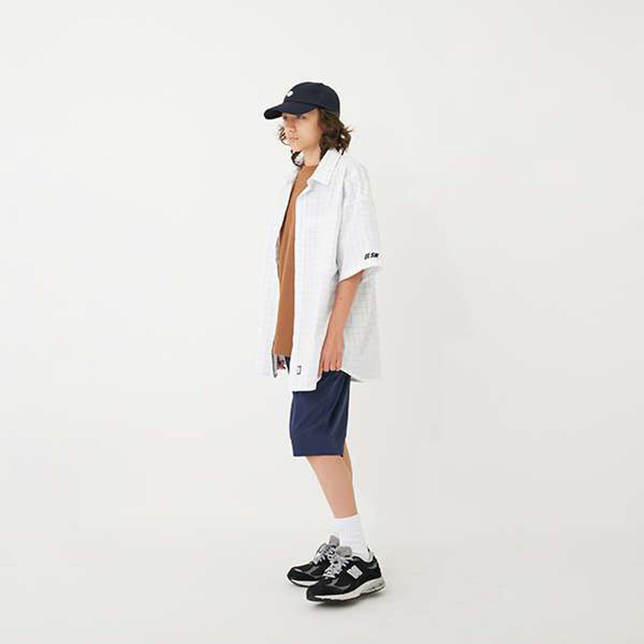 [Easycare] Poly Stretch Easy Half Pants,Khaki, large image number 15