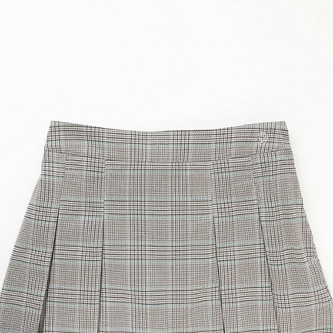 *Box Pleated Skirt-Pants,Gray, large image number 2