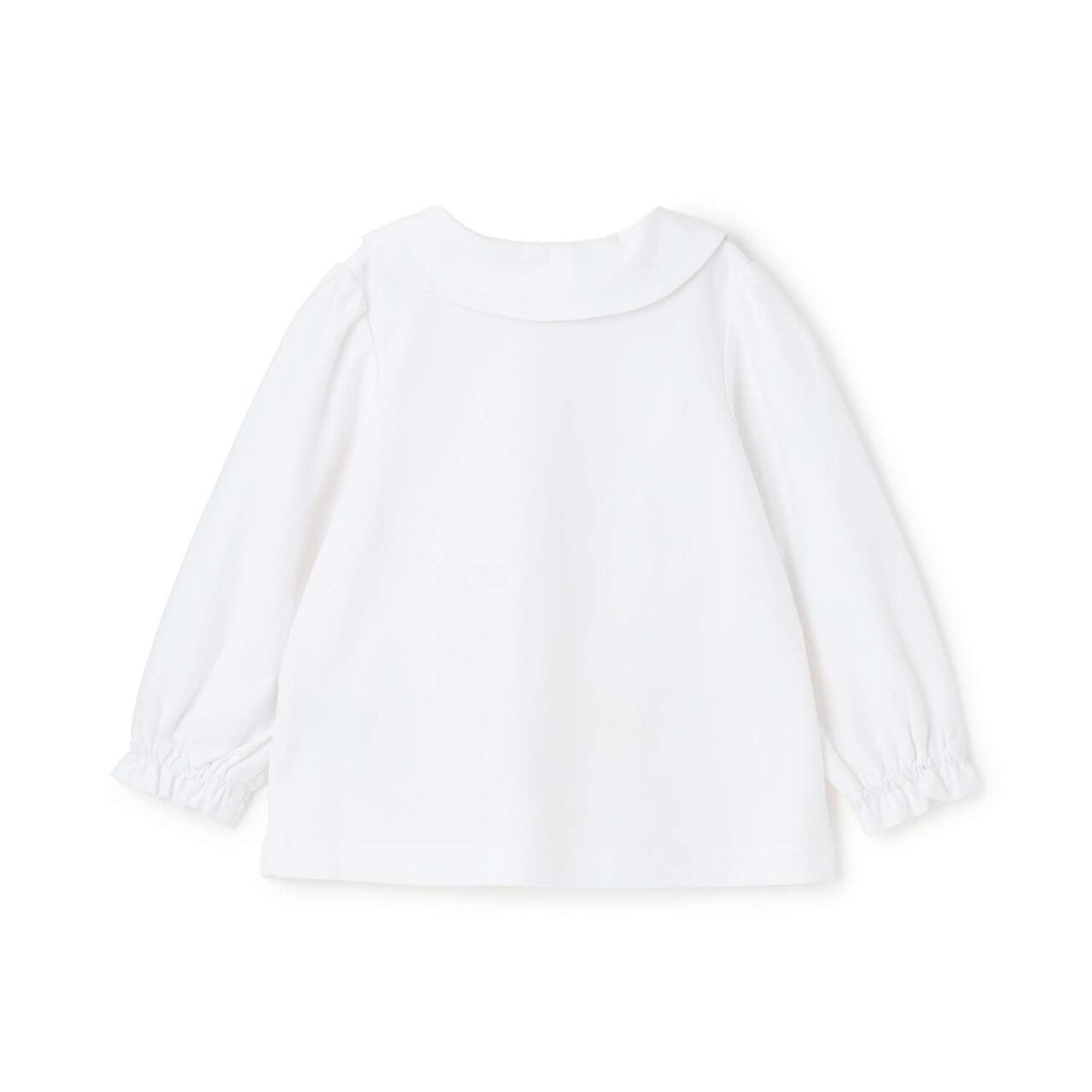Semi-Formal Cut Twill Collared Blouse,Off white, large image number 1