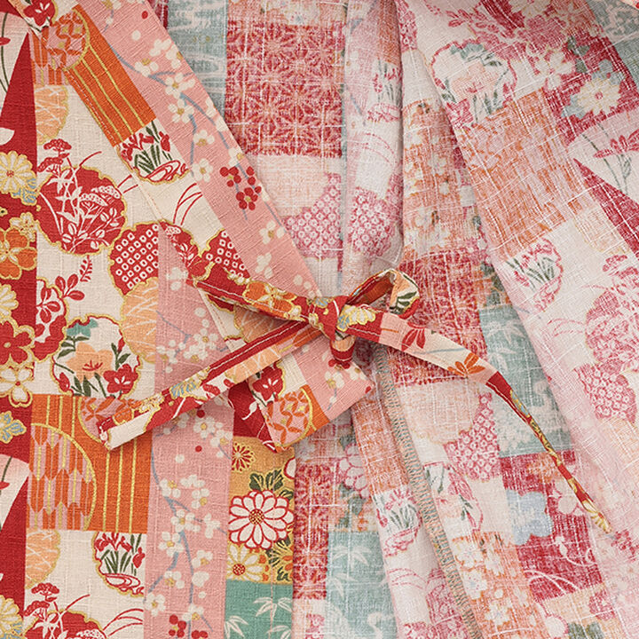 Jinbei Suit (Striped Patchwork Pattern),Purple, medium image number 13