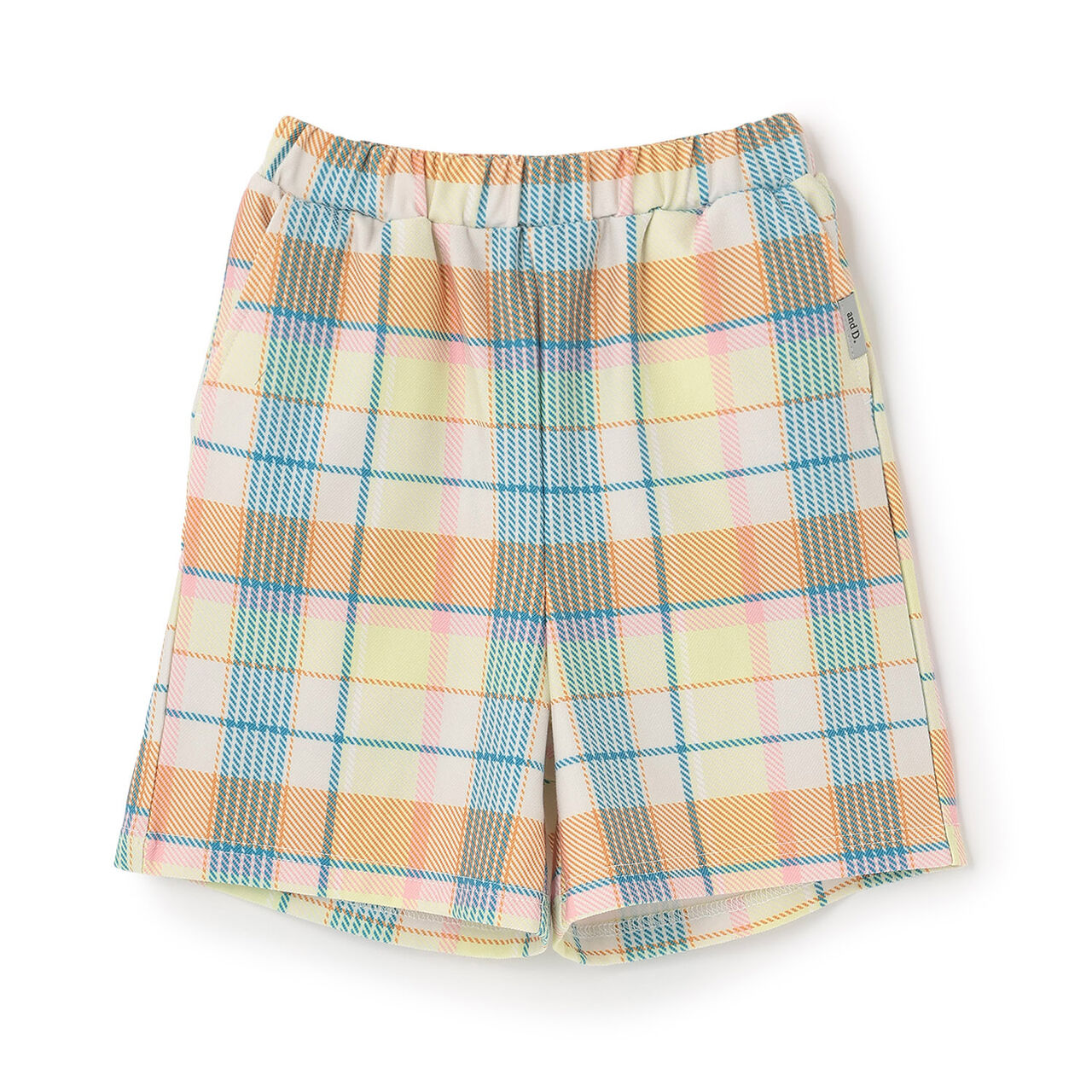 Stretch Cut Twill Patterned Shorts,Peach, large image number 19