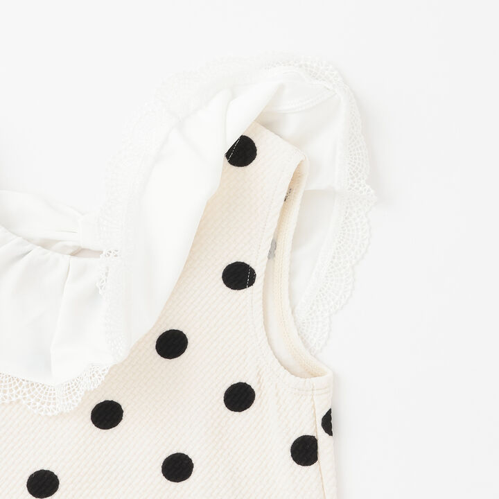 [SWIM] Dot Lace Frill Tankini,Light khaki, medium image number 10