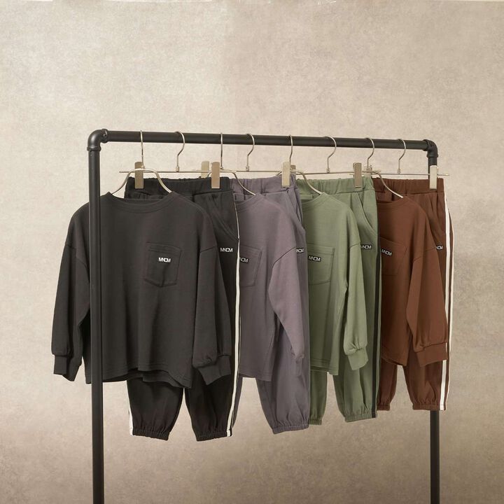 [MNCM] [Coordinatable Setup] [Kaiteki Tenjiku] Oversized Silhouette Side Line Pants,Dark brown, medium image number 15