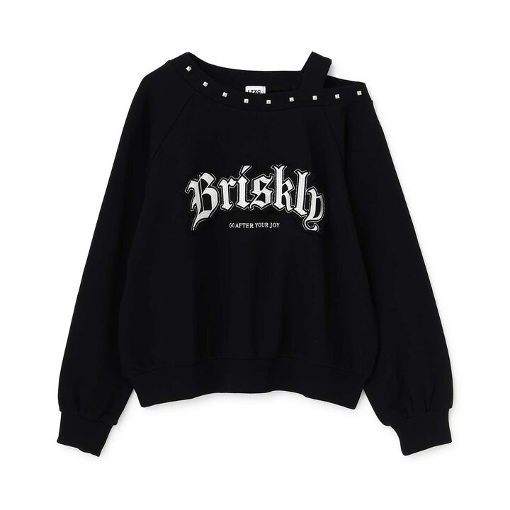 [LTXC/Cotton 100%] One-Shoulder Pullover,Black, medium image number 11