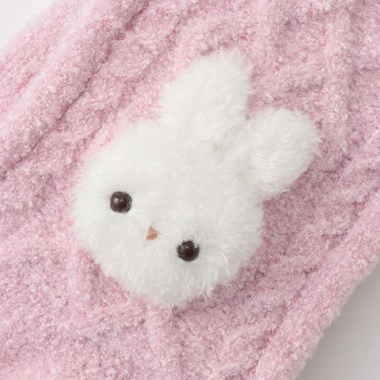 Boa Rabbit Mascot Marshmallow Knit Scarf,Off white, large image number 2