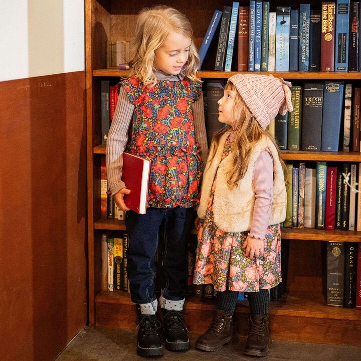 Clementina Daisy One-Piece Dress,Red, medium image number 11