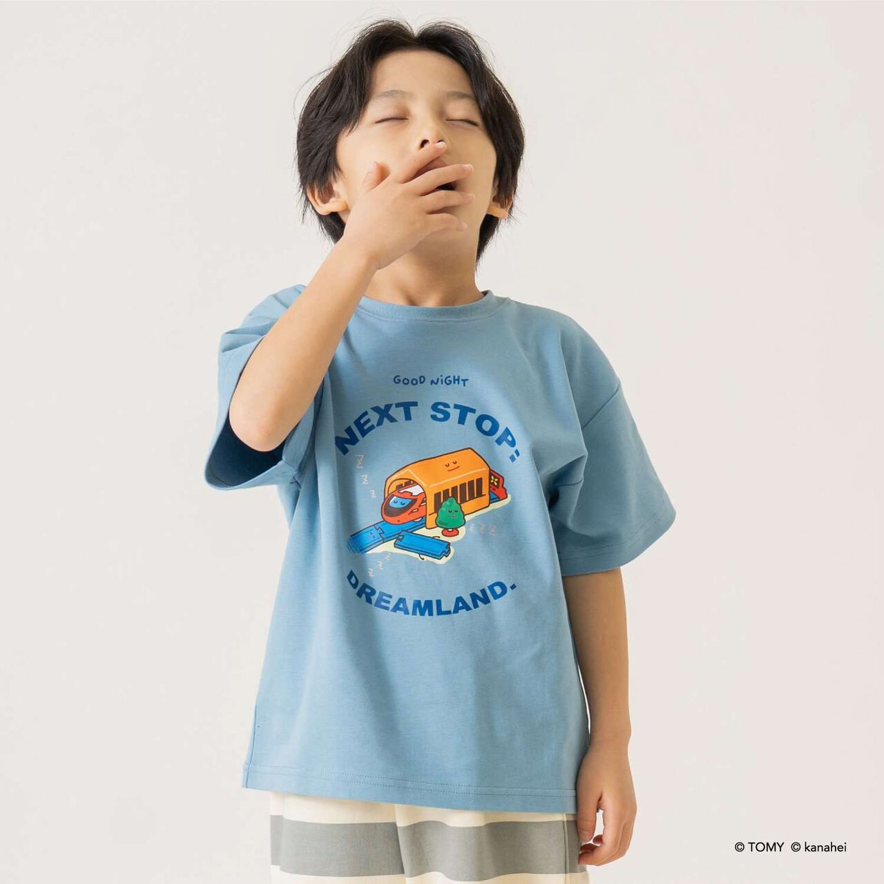 Gather! Plarails Pajamas for Sleep,Light blue, large image number 7