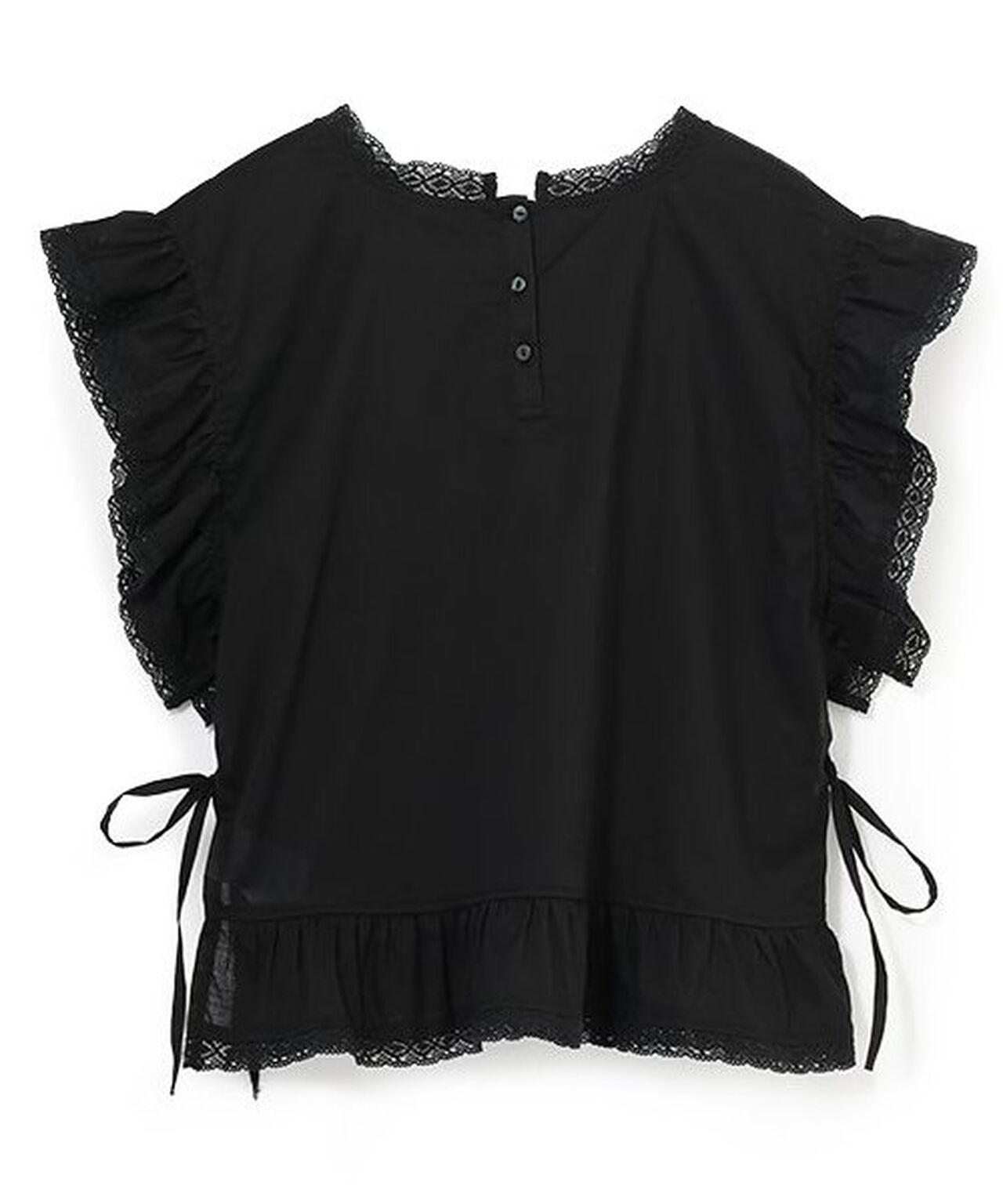 Cotton Lace Blouse,Off white, large image number 8