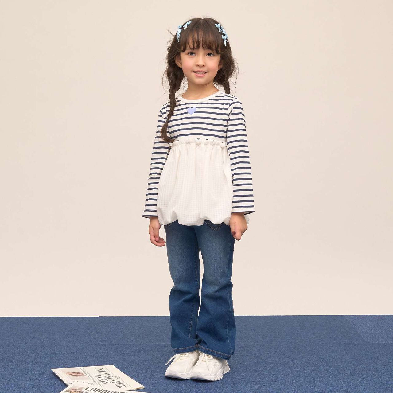 Quick-Dry UV Non-Crumbling Either Way Is Fine Muteki T Balloon Peplum Tops,Lavender, large image number 28