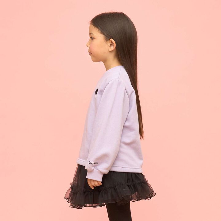 Quick-Dry Fleece Sweatshirt with Single-Point Embroidery,Smoke white, medium image number 22