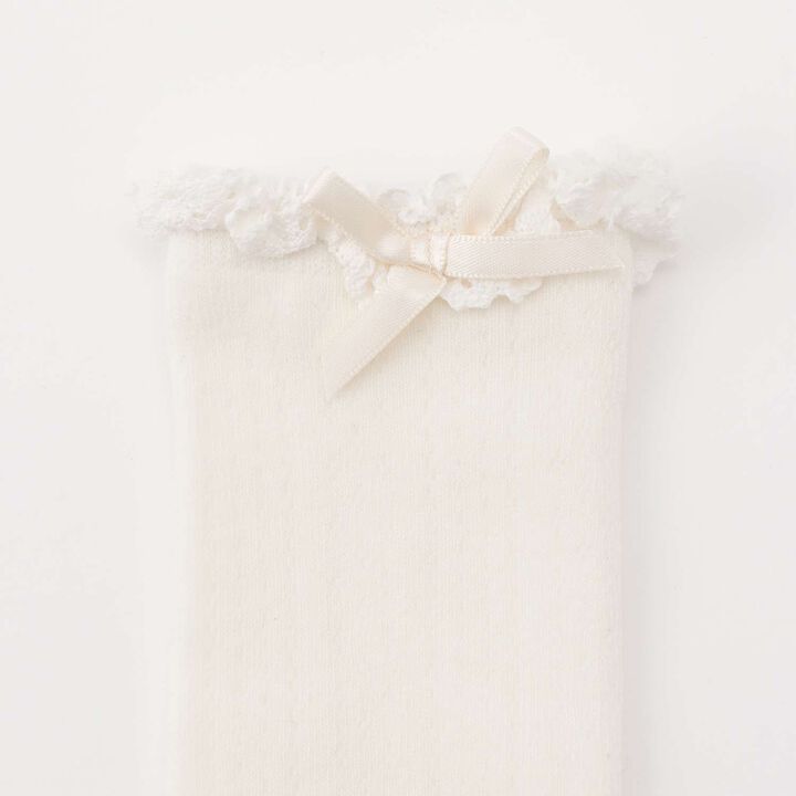 Knee-High Socks with Ribbon,Navy, medium image number 1