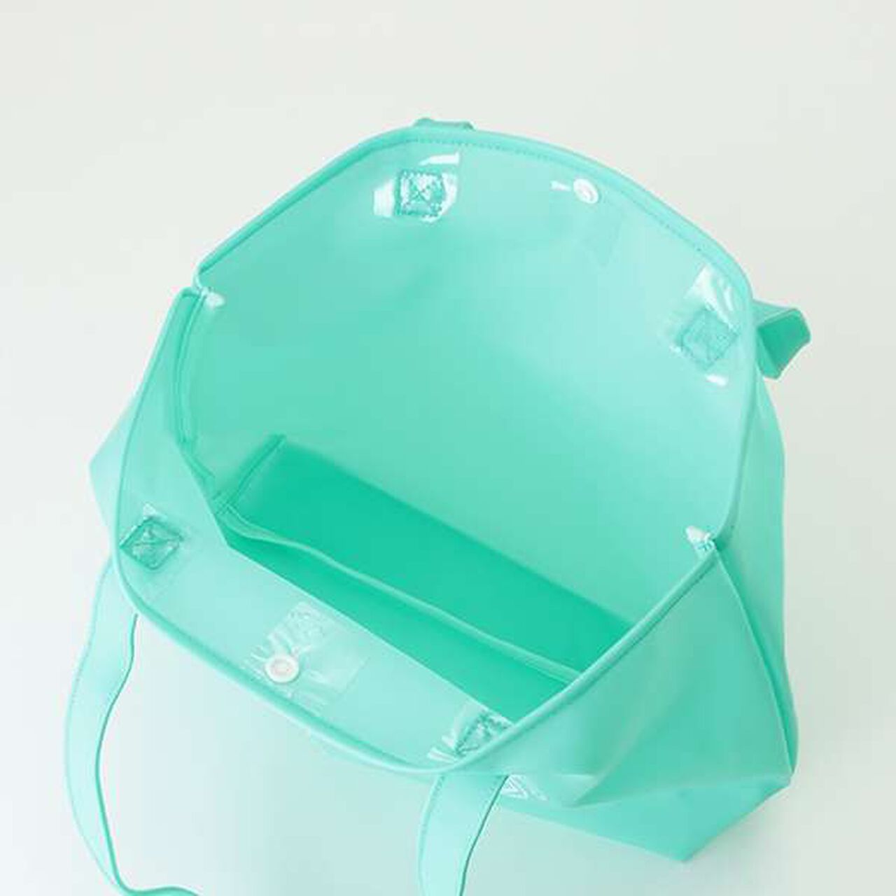 Mat PVC Tote Bag with Enamel Patch [SWIM],Purple, large image number 4