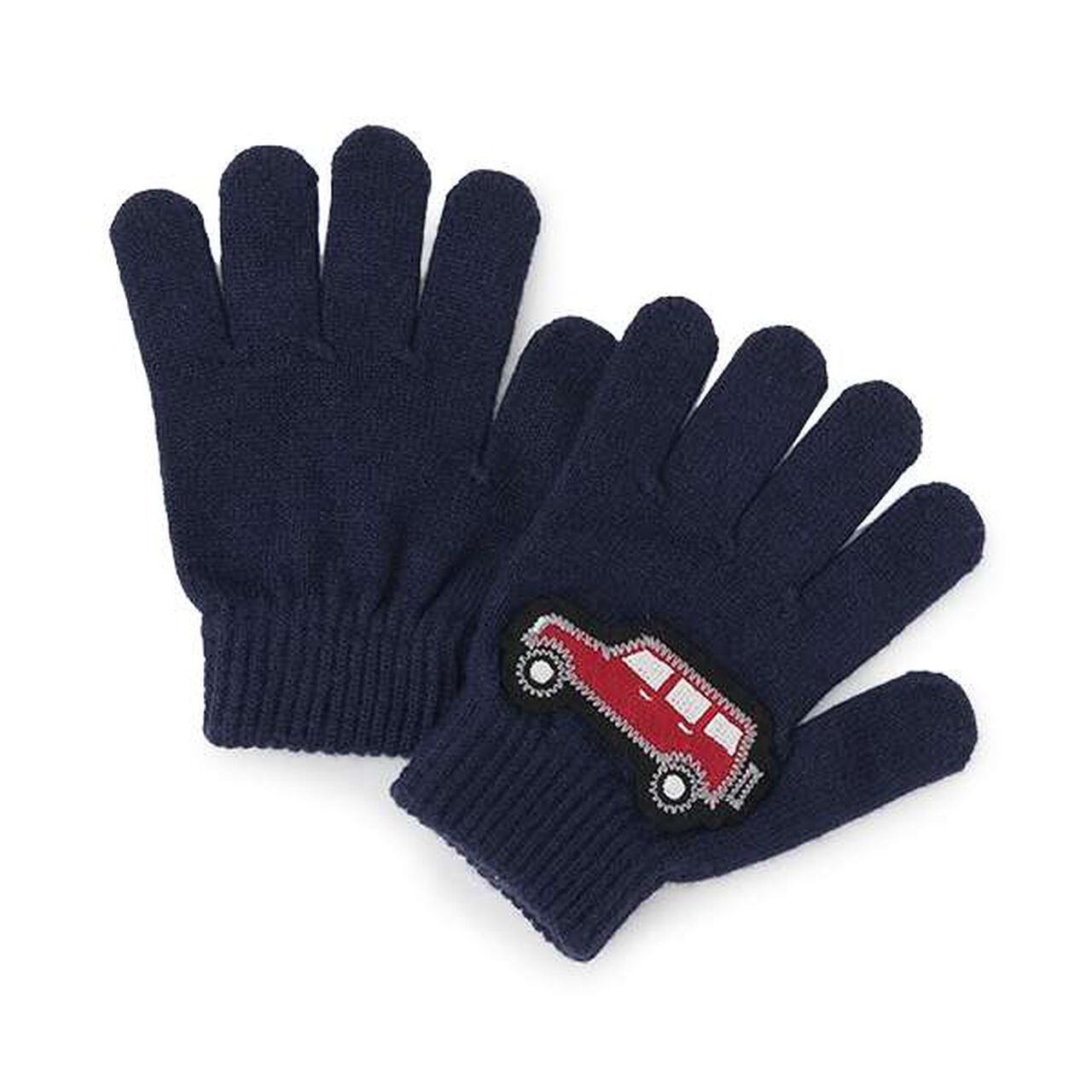 Appliqué Gloves,Gray, large image number 8