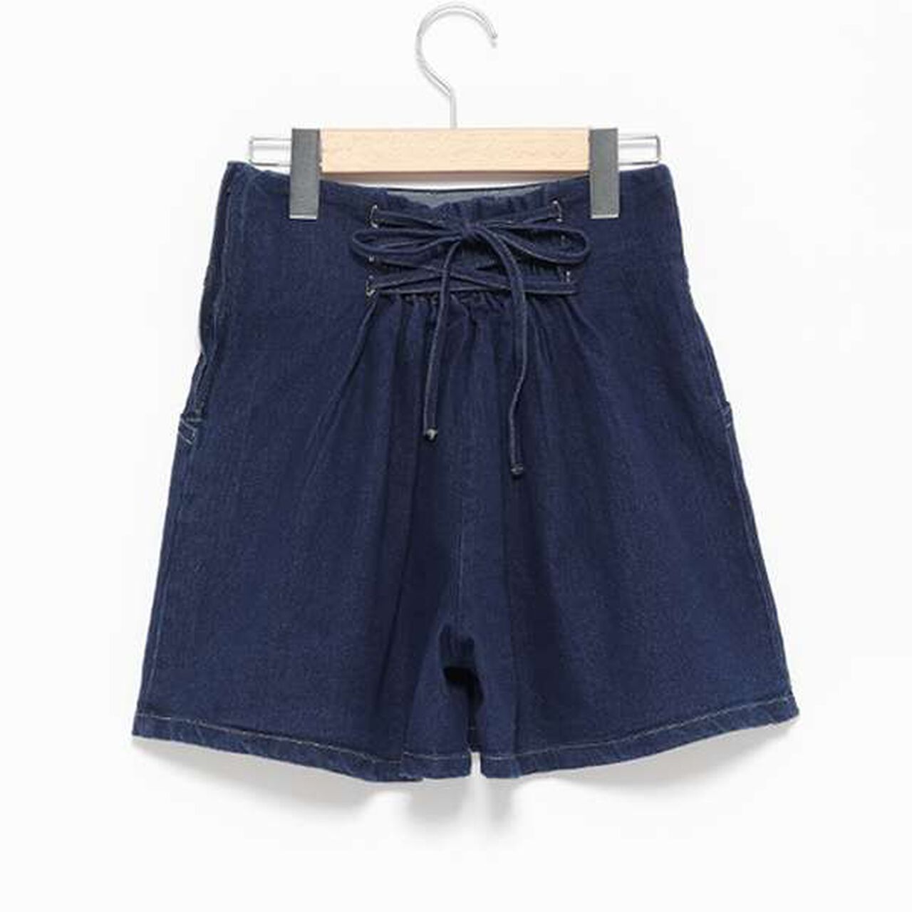 Back Lace-Up Shorts,Gray, large image number 11