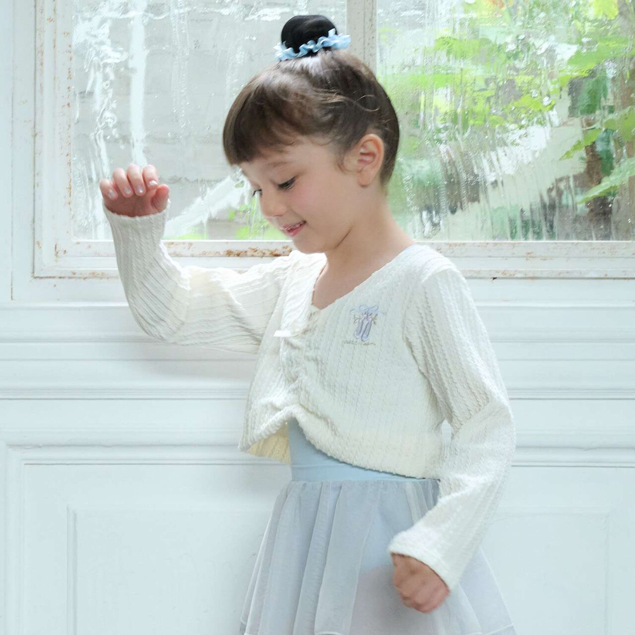 Ballet Jacquard Top,Charcoal gray, large image number 1